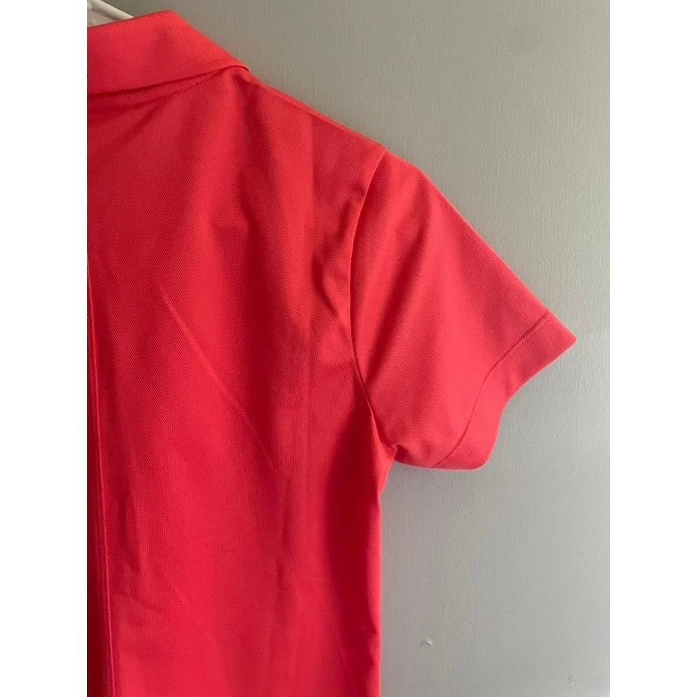 Nike Golf Dri-FIT Polo Shirt Women's Medium Pink Coral Athletic Golf Performance